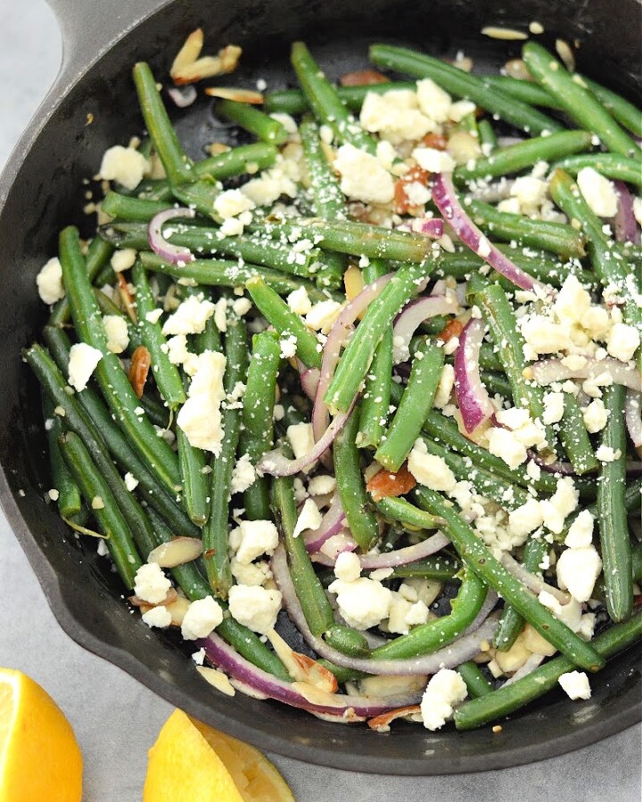 Keto Warm Green Bean Salad With Almonds