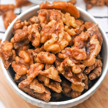 Keto Brown Sugar Candied Walnuts