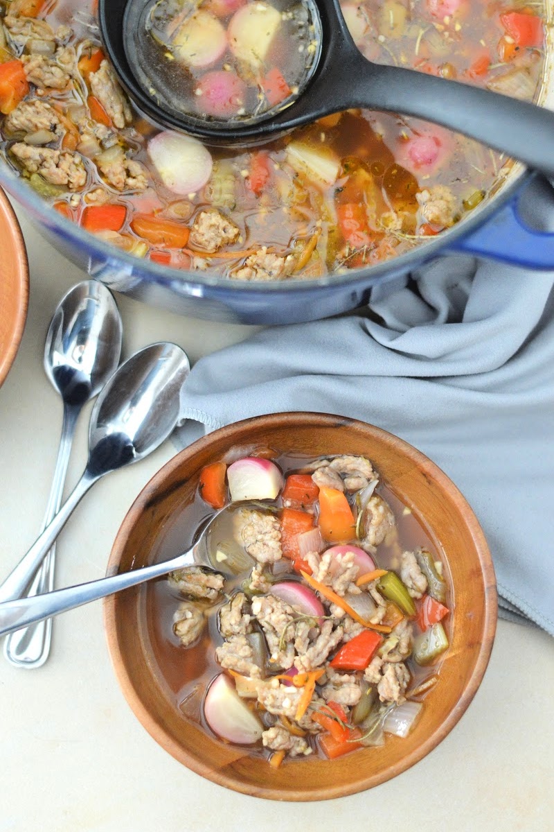 Keto Sausage and Veggie Soup Easy To Make Recipe