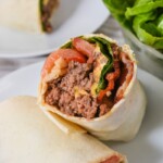 Keto Bacon Cheeseburger Burritos