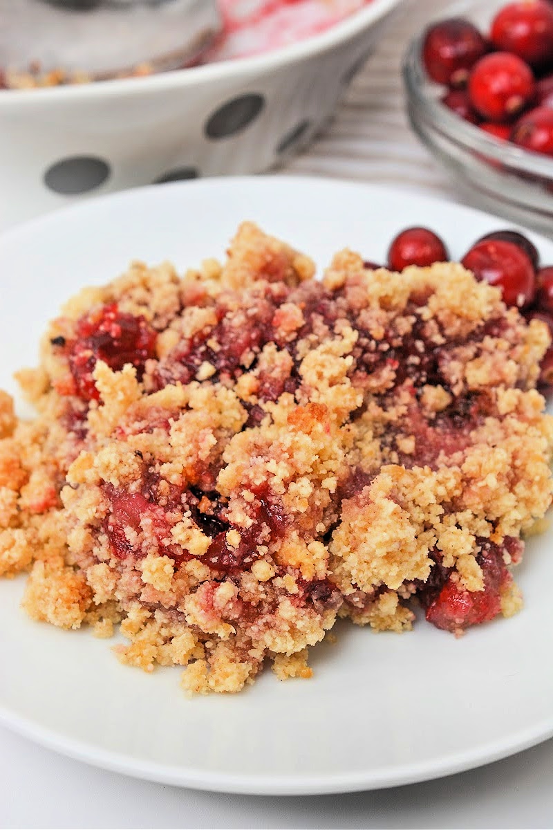 Low Carb Cranberry Crisp