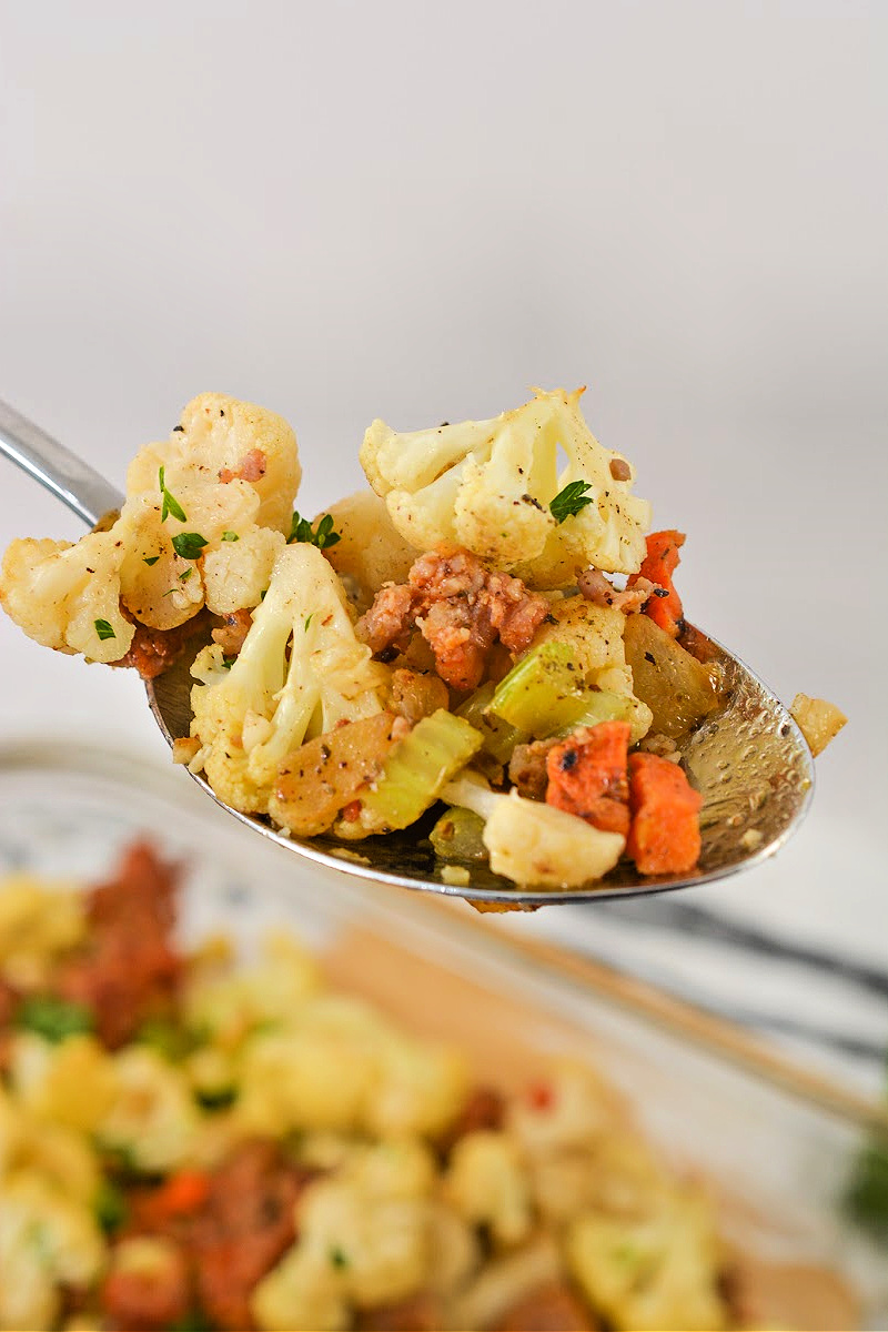 Keto Cauliflower Stuffing