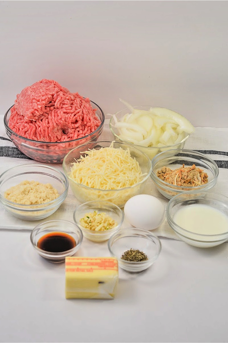 Keto French Onion Meatloaf Ingredients