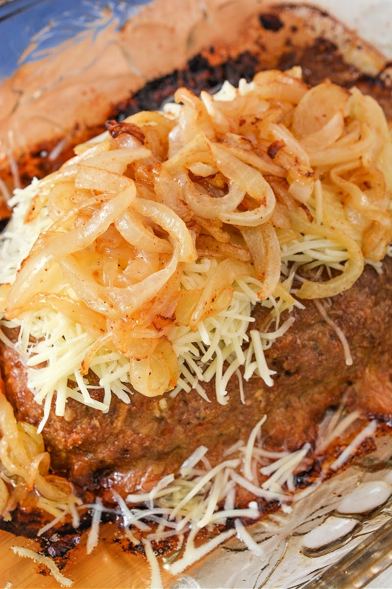 Adding caramelized onions on top