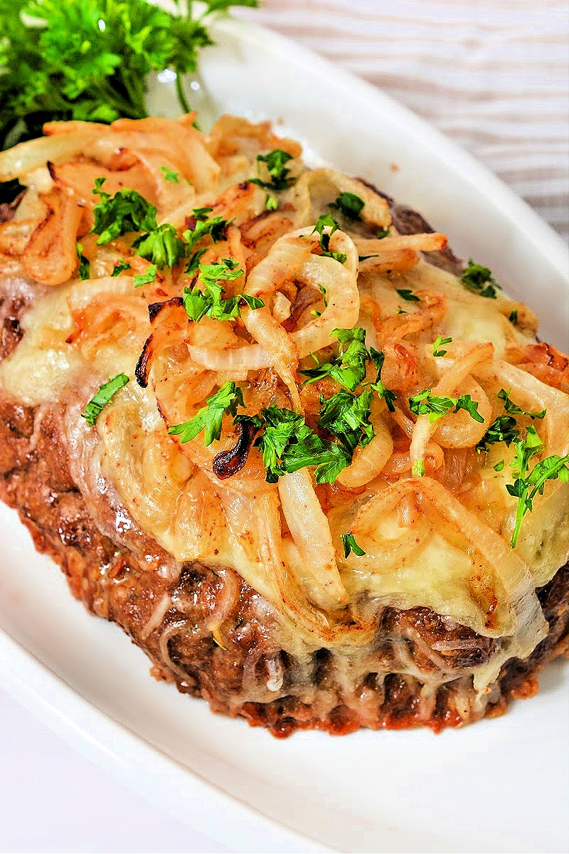 Keto French Onion Meatloaf