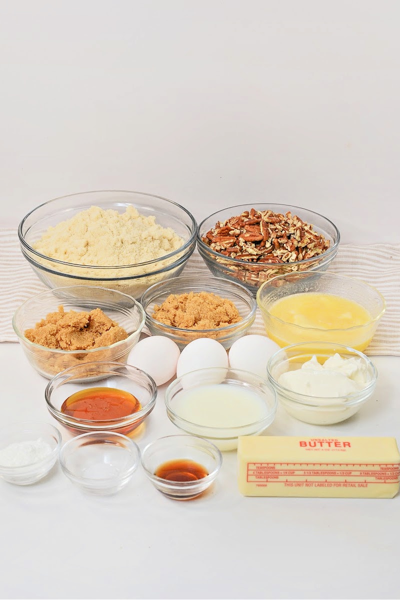 Low-Carb Pecan Upside Down Cake Ingredients