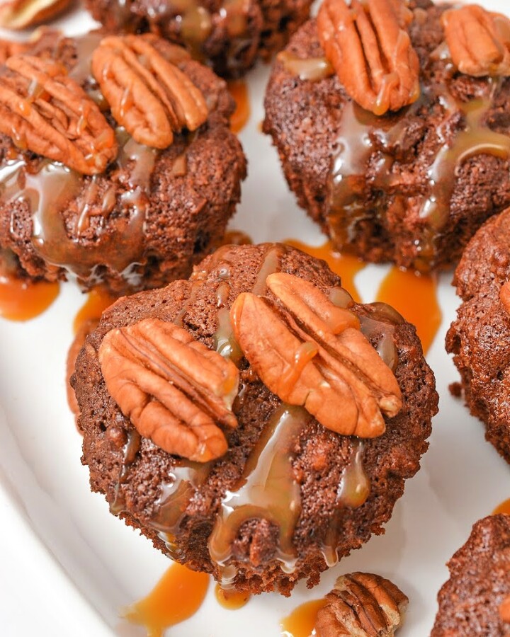 Keto Chocolate Pecan Pie Muffins
