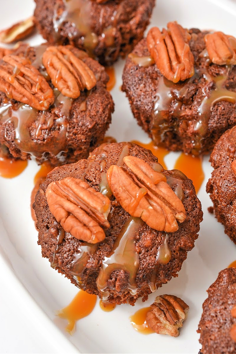 Keto Chocolate Pecan Pie Muffins
