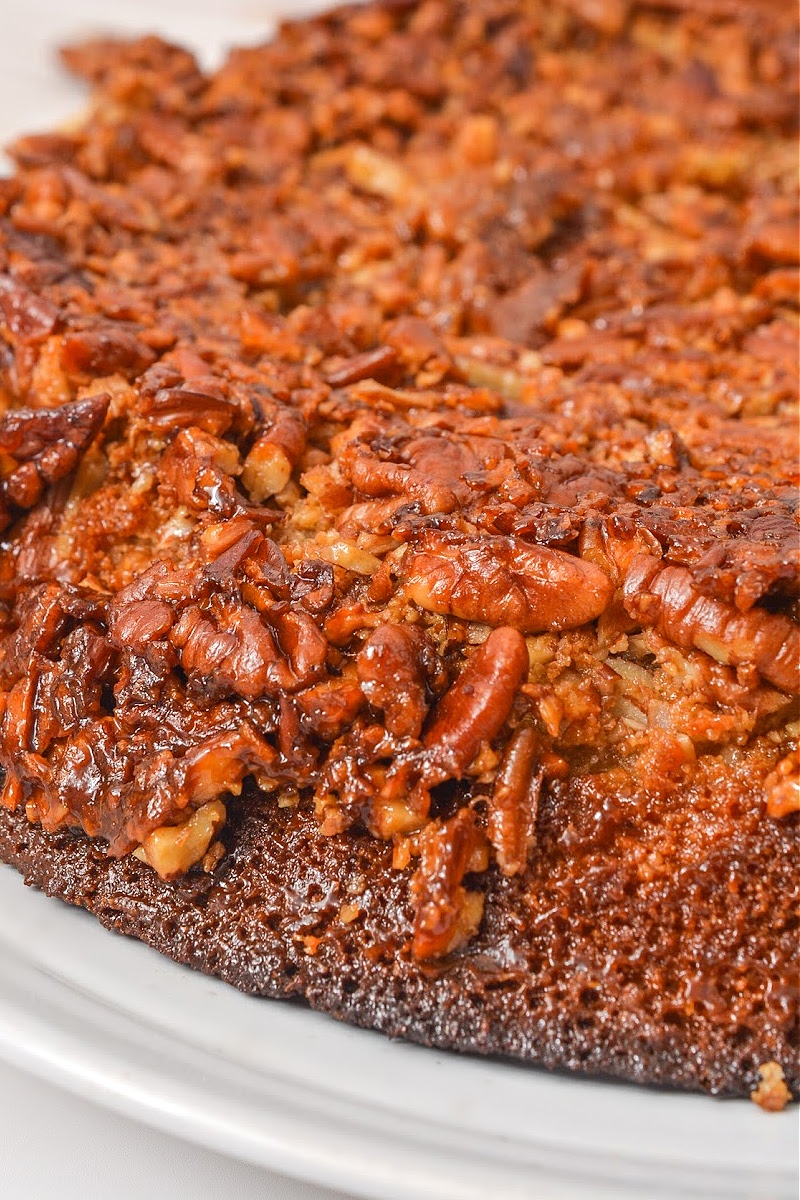 Low-Carb Pecan Upside Down Cake