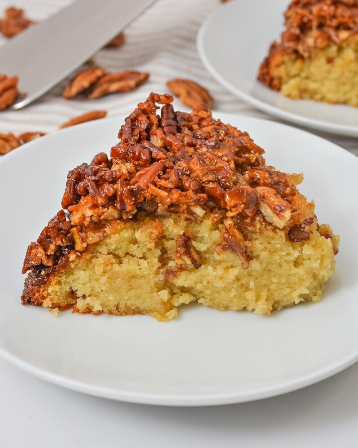 Low-Carb Pecan Upside Down Cake