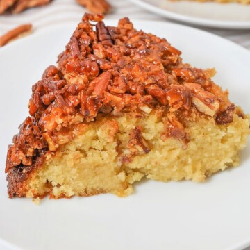Low-Carb Pecan Upside Down Cake