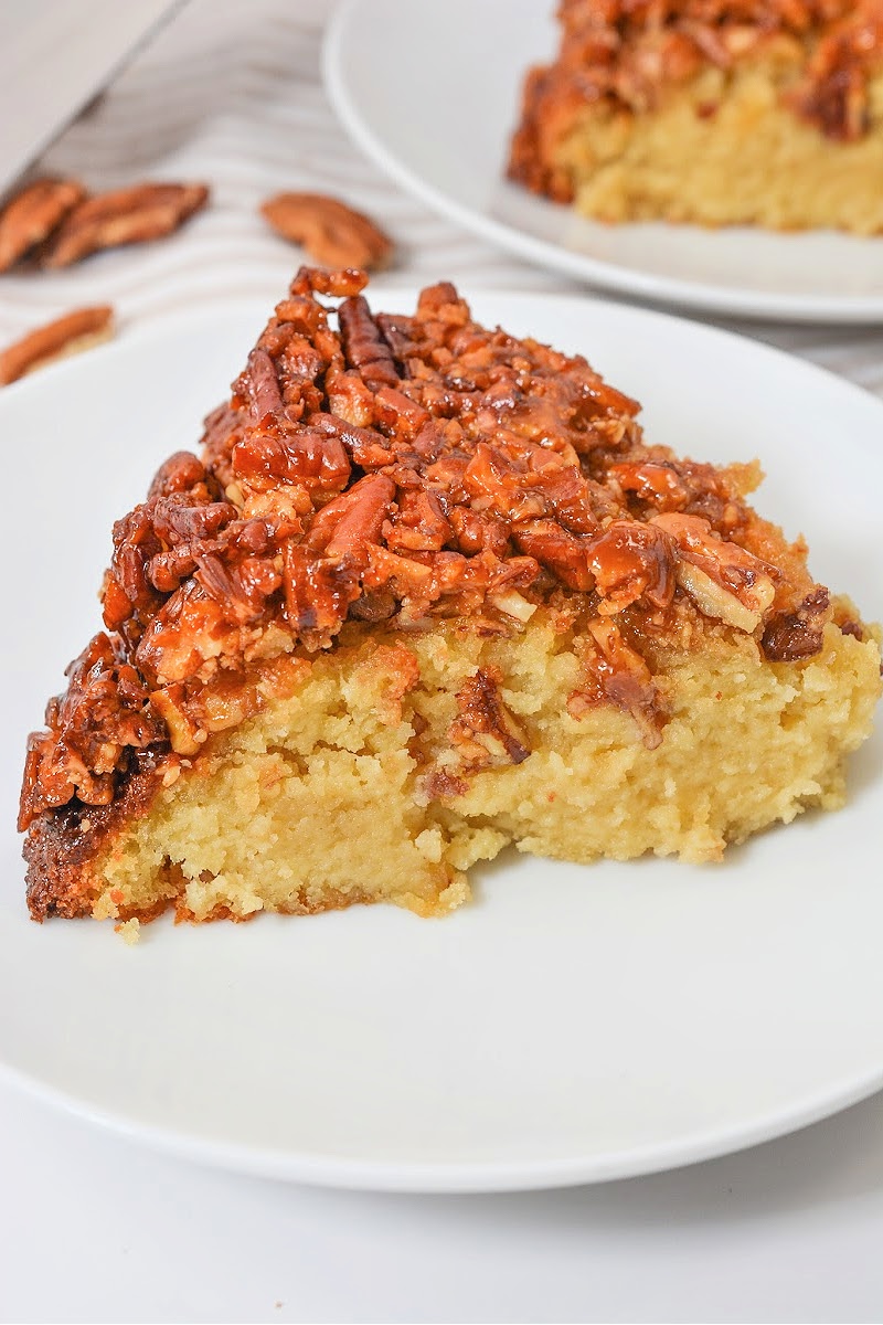 Low-Carb Pecan Upside Down Cake