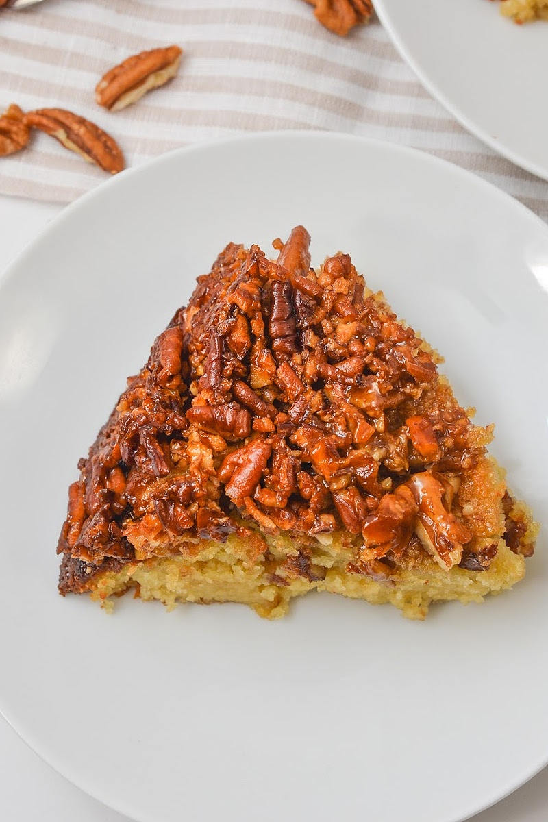 Low-Carb Pecan Upside Down Cake