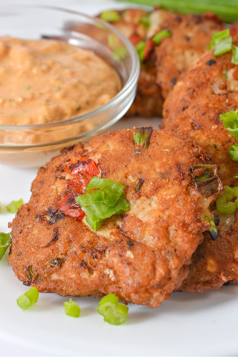 Keto Cajun Salmon and Shrimp Patties