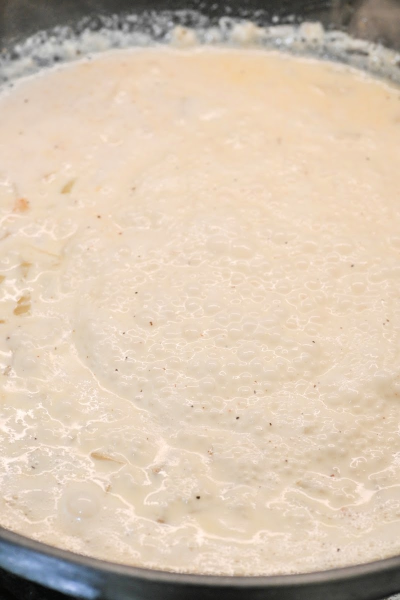 Making the cheese sauce