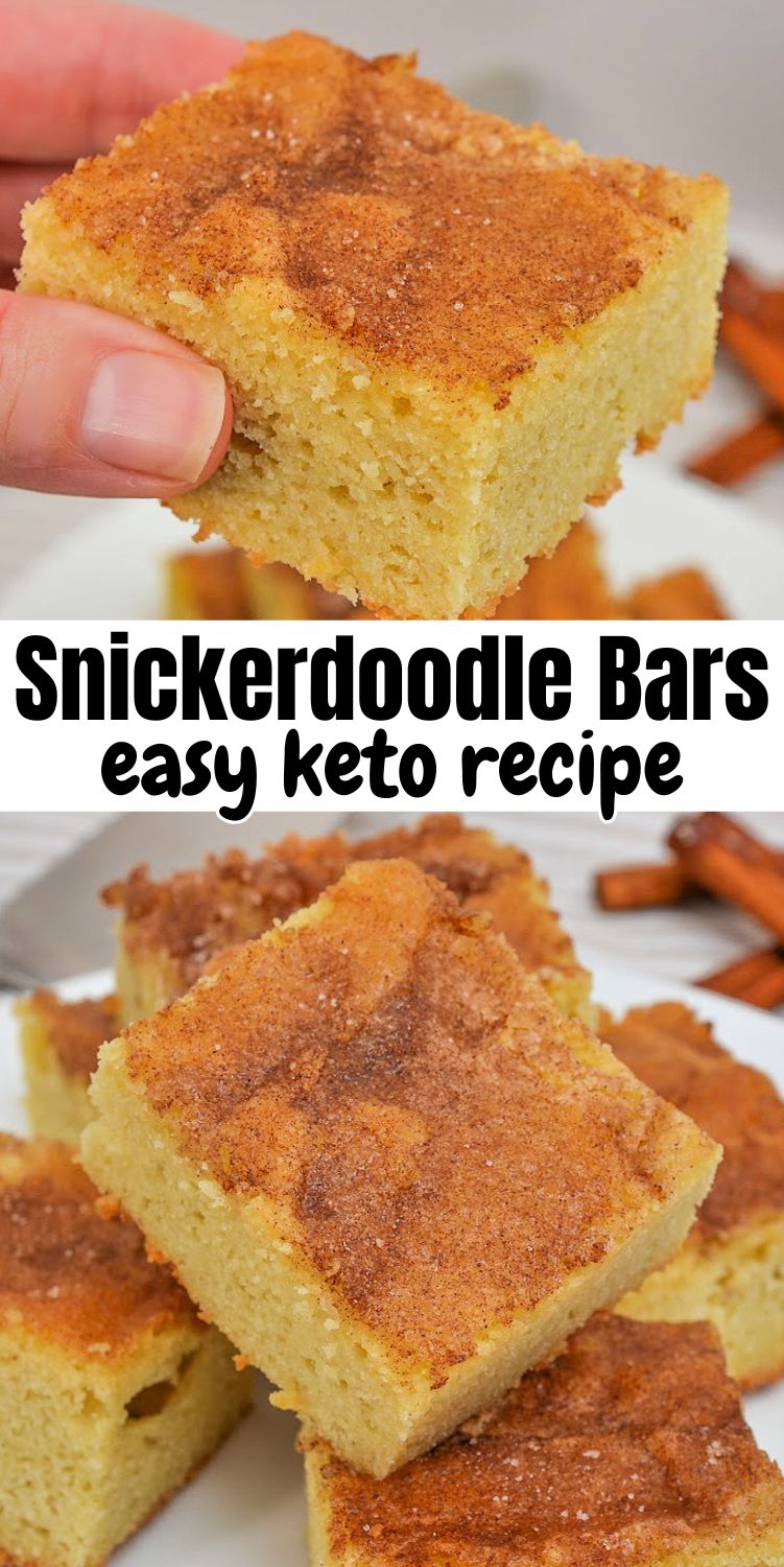 Keto Snickerdoodle Bars