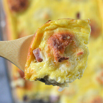 Low Carb Ham and Cheese Bubble Up Bake
