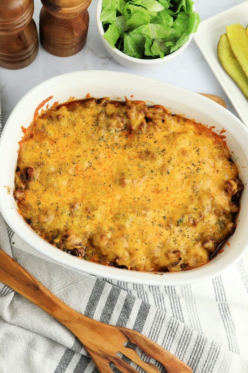 Keto Cheeseburger Casserole