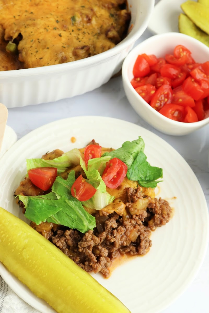 Keto Cheeseburger Casserole