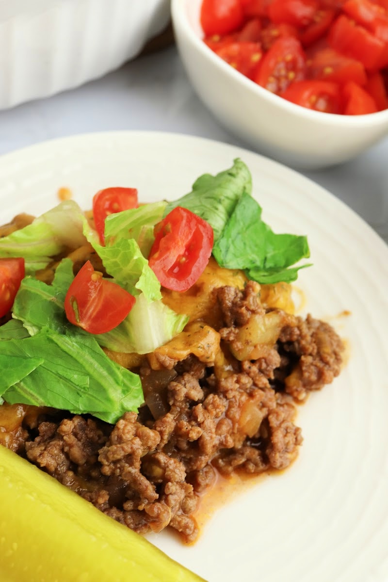 Keto Cheeseburger Casserole