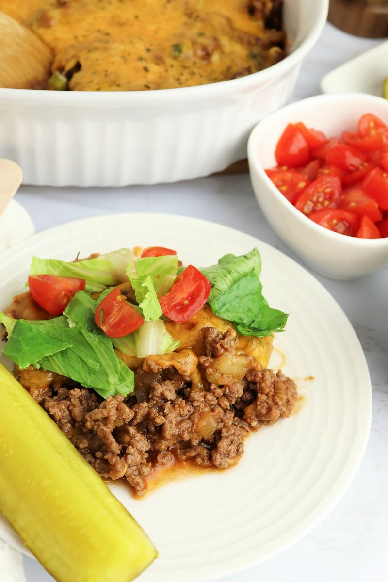 Keto Cheeseburger Casserole