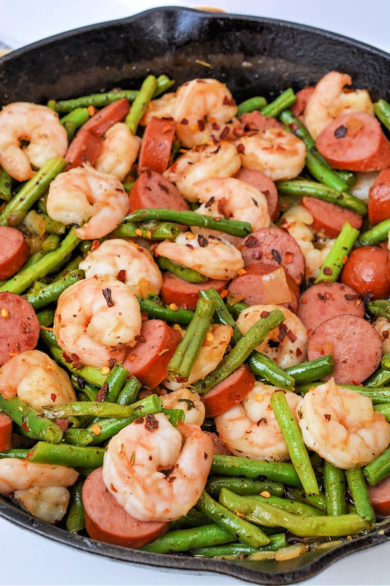 Low Carb Honey Garlic Shrimp and Sausage
