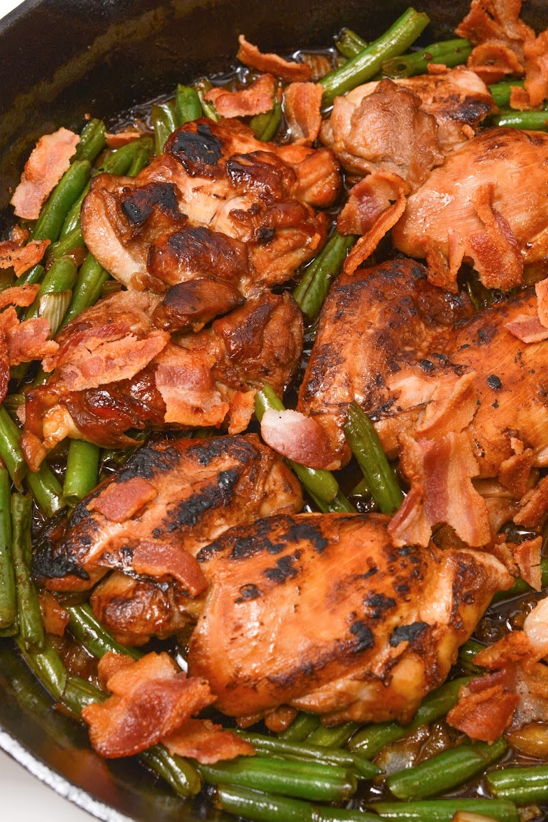 Low-Carb Crack Chicken Green Bean Skillet