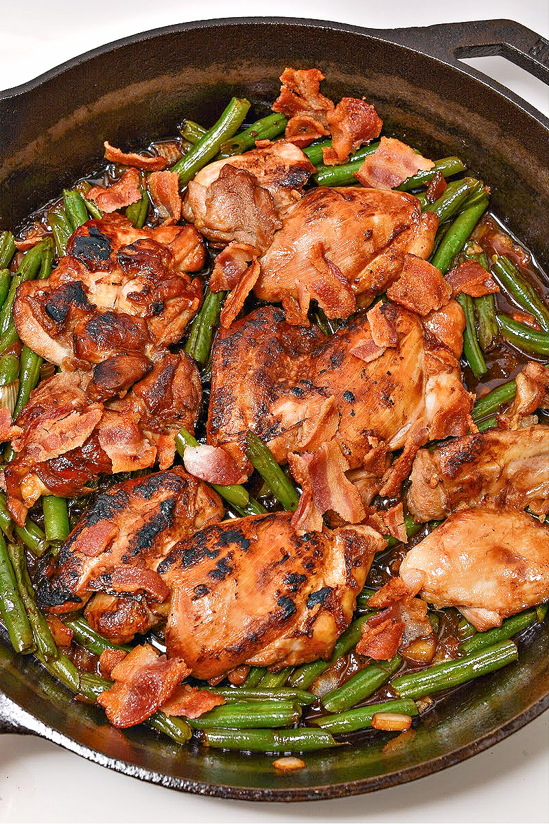 Low-Carb Crack Chicken Green Bean Skillet