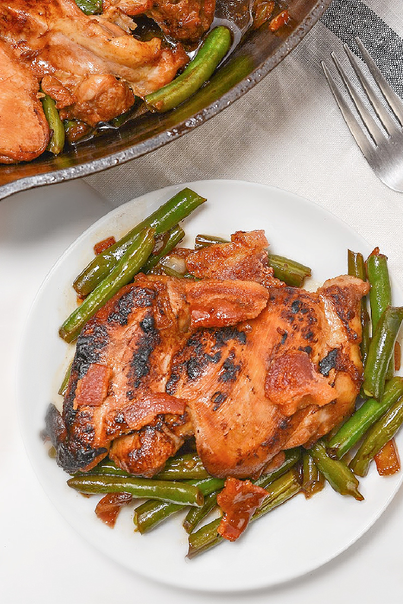 Low-Carb Crack Chicken Green Bean Skillet