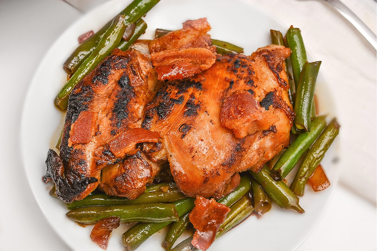 Low-Carb Crack Chicken Green Bean Skillet