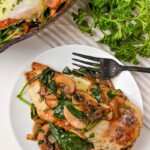 Keto Mushroom Spinach and Cheese Chicken