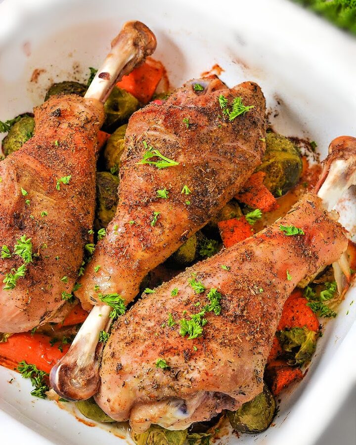 Low-Carb Slow Roasted Turkey Legs