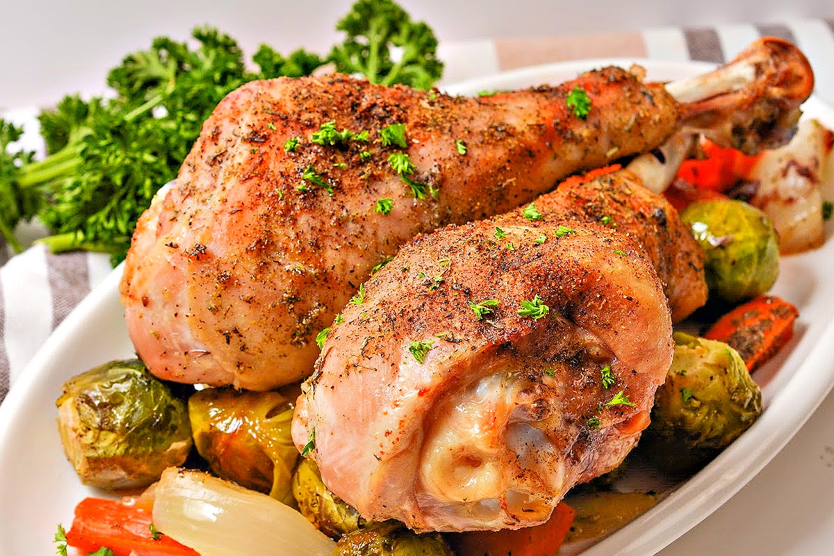 Low-Carb Slow Roasted Turkey Legs