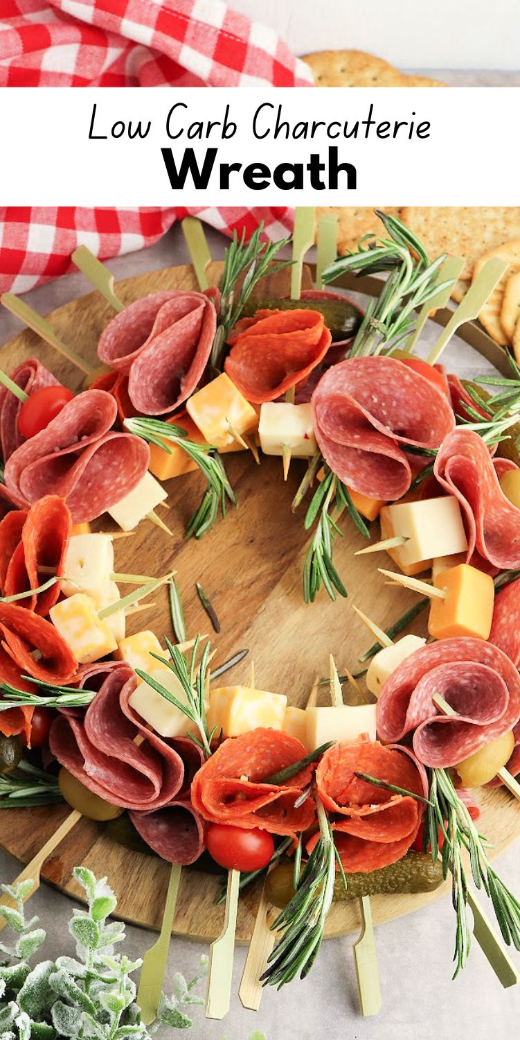 Low-Carb Charcuterie Wreath