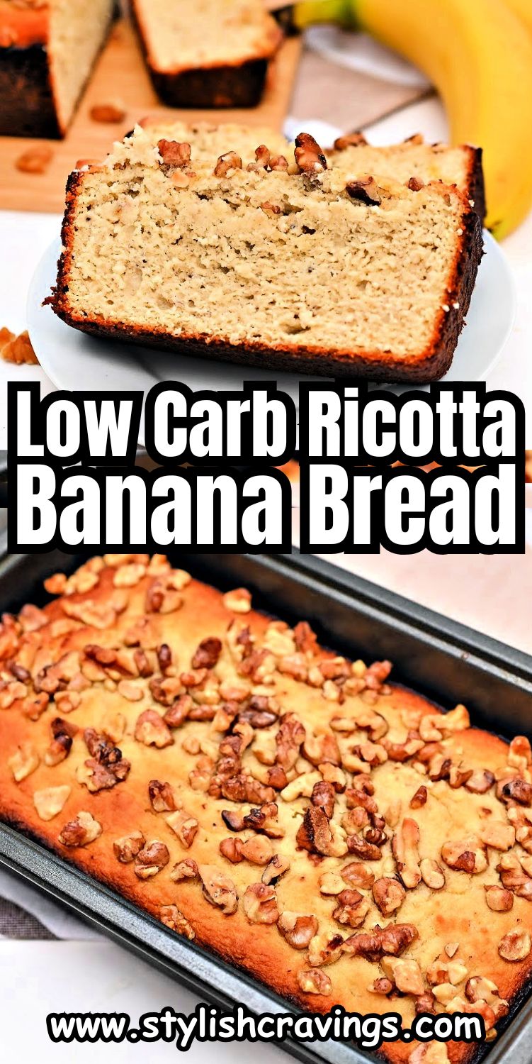 Low Carb Ricotta Banana Bread