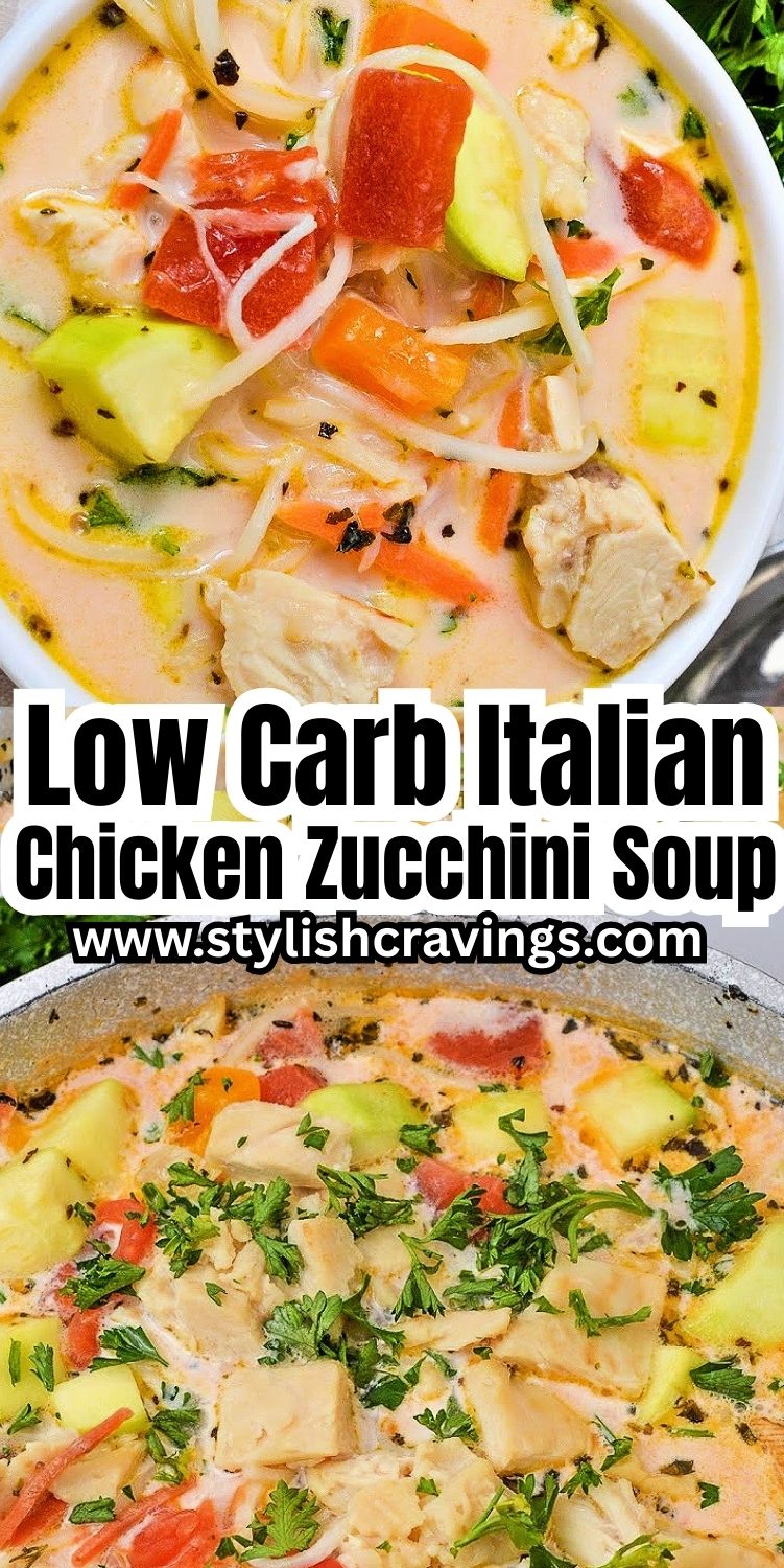 Low-Carb Creamy Italian Zucchini Soup