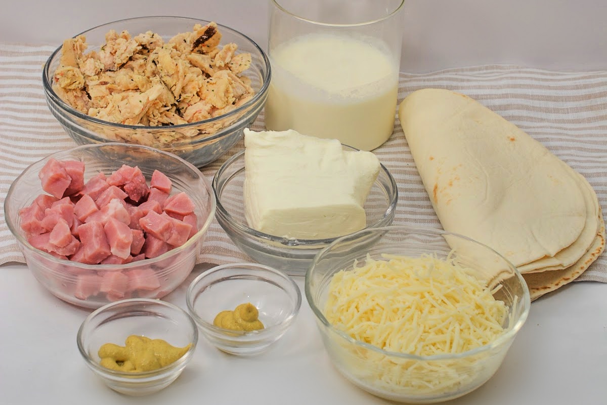 Keto Chicken Cordon Bleu Enchiladas Ingredients