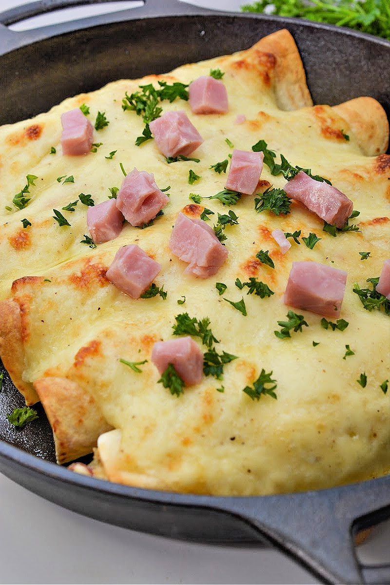Keto Chicken Cordon Bleu Enchiladas