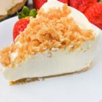 Low-Carb Plain Cheesecake With Crumb Topping