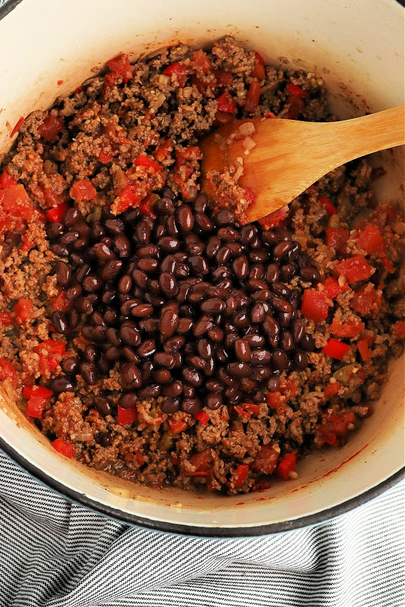 Adding black soy beans