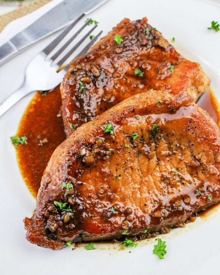 Low-Carb Bourbon Pork Chops