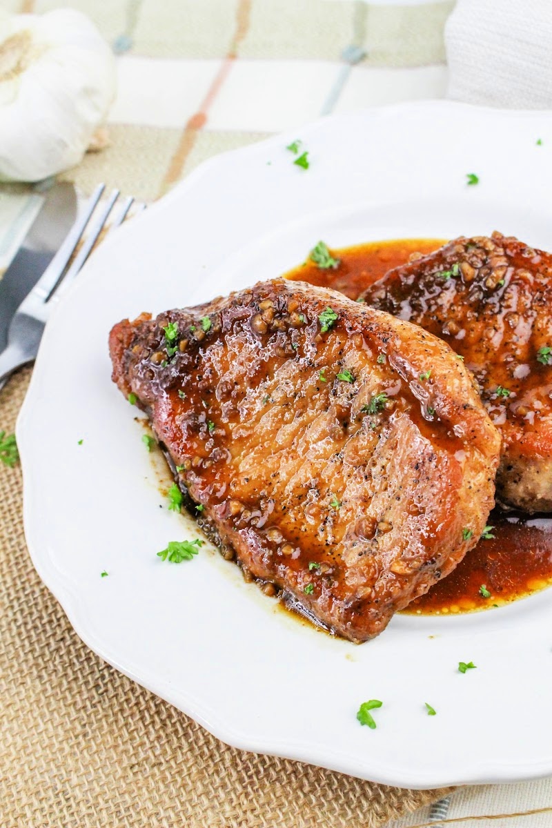 Low-Carb Bourbon Pork Chops
