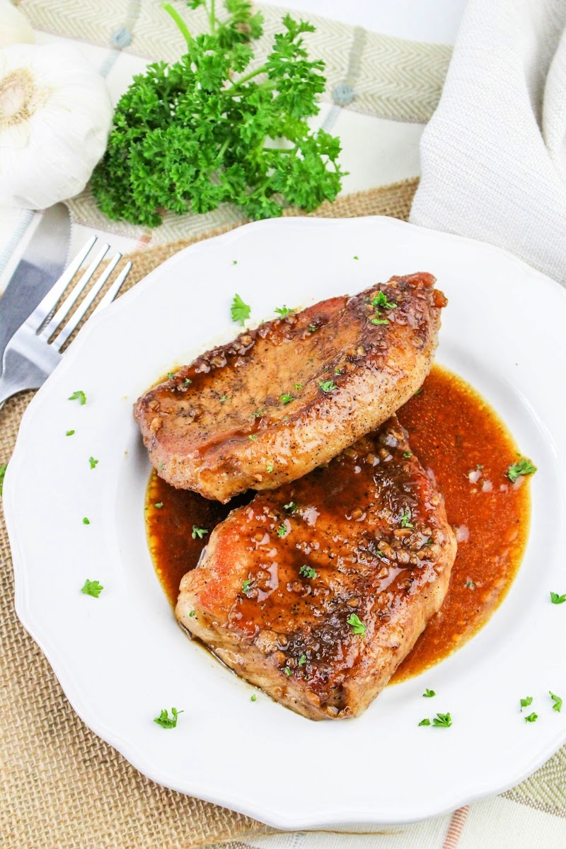 Low-Carb Bourbon Pork Chops