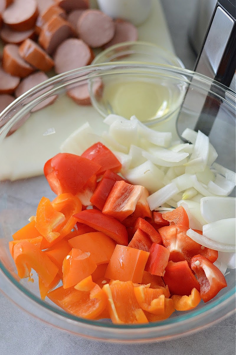 Peppers and onions
