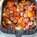 Low Carb Air fryer Chicken Sausage and Peppers