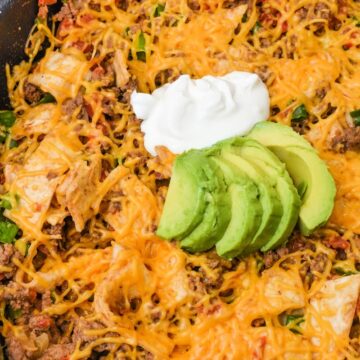 Keto King Ranch Ground Beef Skillet