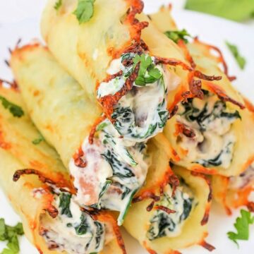 Keto Spinach and Bacon Cream Cheese Roll Ups