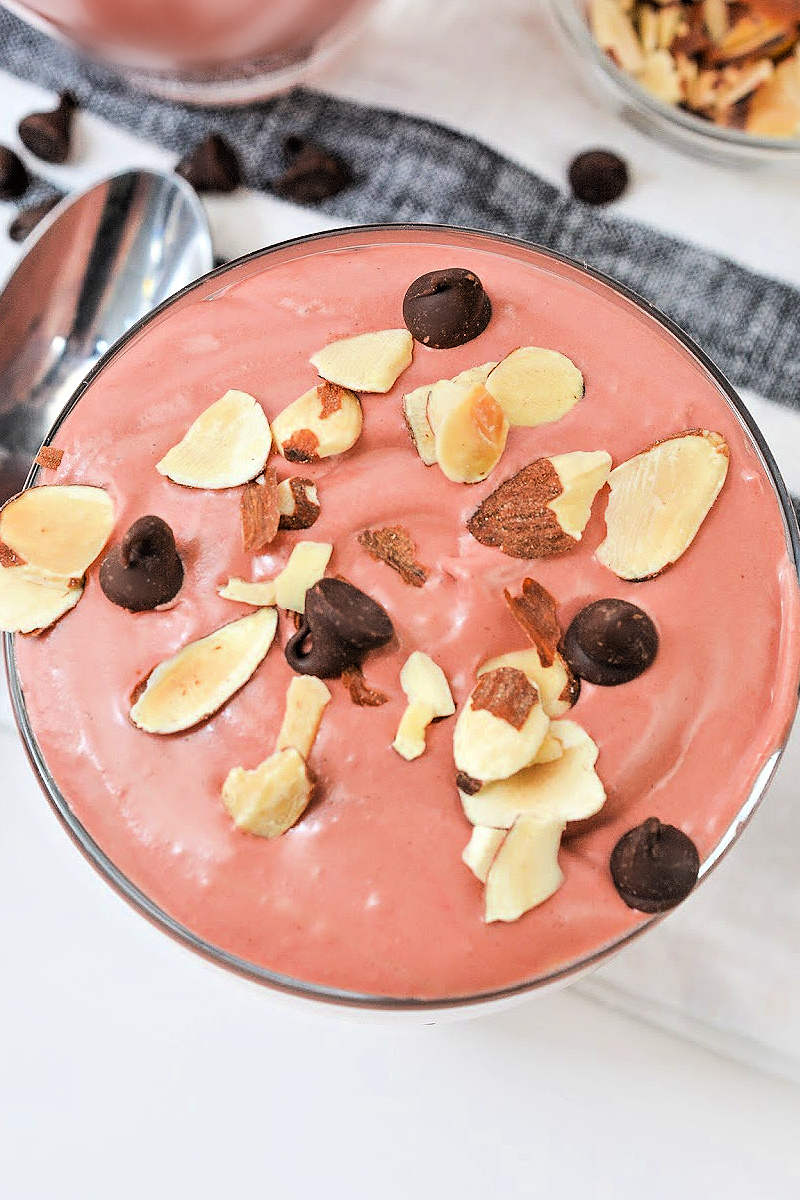 Low Carb Cherry Chocolate Cheesecake Fluff - Easy To Make