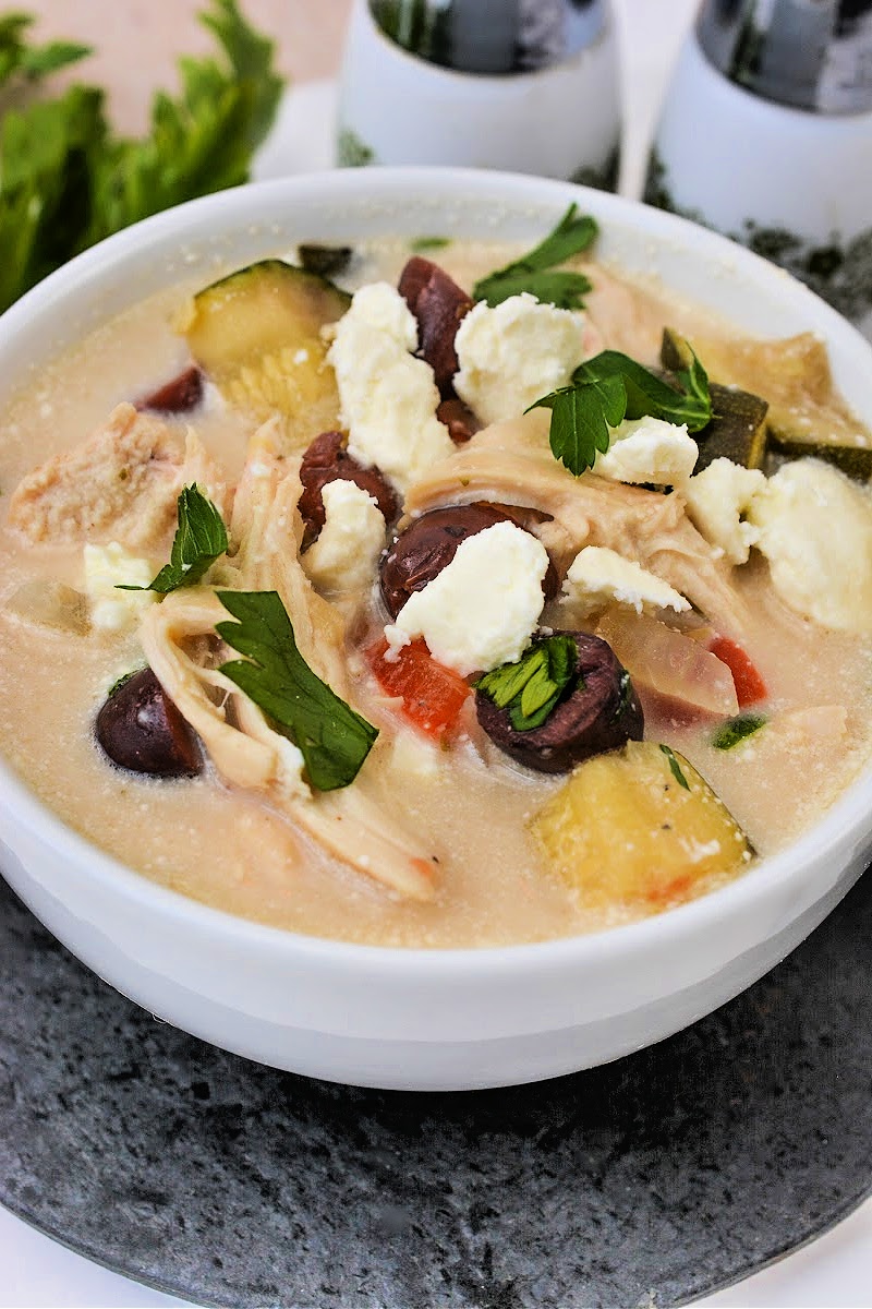 Low-Carb Greek Chicken Chili