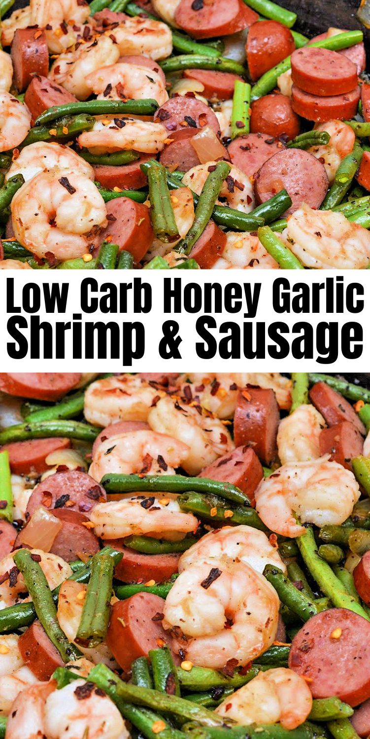 Low-Carb Honey Garlic Shrimp and Sausage